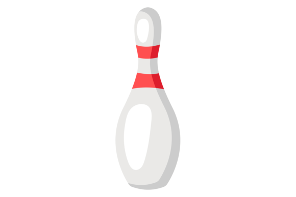 Bowling Pin Icon & Strike Symbol Graphics for Craft Projects