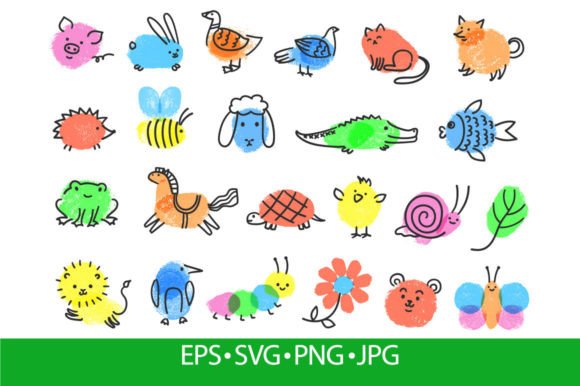 Finger Paint Art Game for Kids – Playful Graphics for Crafting & Illustrations