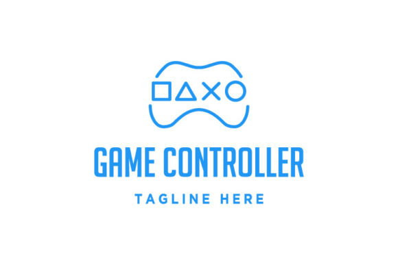 Game Controller Simple Logo Line for Graphics & Logos Sellers