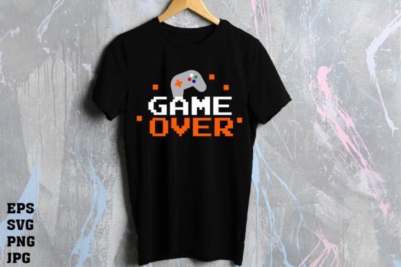 Game Over SVG Gamer Controller – A Playful Graphic for Local Branding