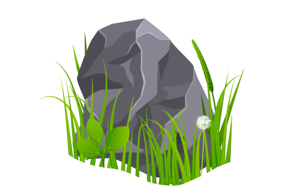 Green Grass with Gray Rock – A Versatile Graphic for Bloggers and Digital Publishers
