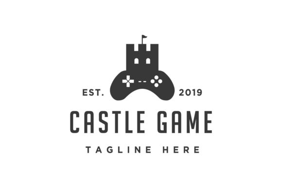 h1Castle Game Logo Design – A Versatile Graphic for Logos & Merchandiseh1