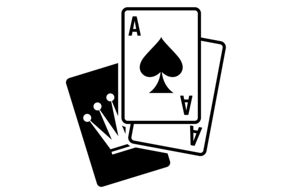Pair of Aces Icon: A Sharp Symbol for Embroidery Projects