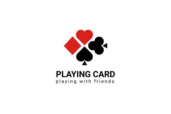 Playing Card Poker Game Logo Vector: A Sharp Graphic Design Asset for Logos and Marketing Visuals