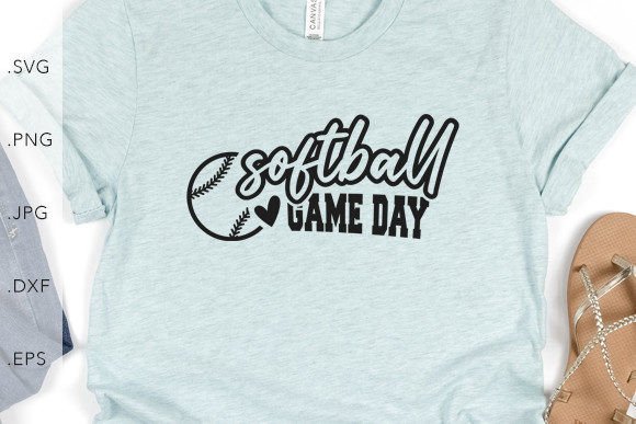 Softball Game Day Little Heart: A Charming Graphic Template for Lifestyle and Craft Blogs
