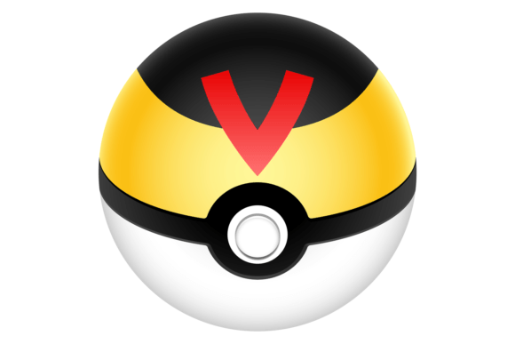 Vr Game Logo: Ar Monster Catch Ball for Modern Brand Graphics
